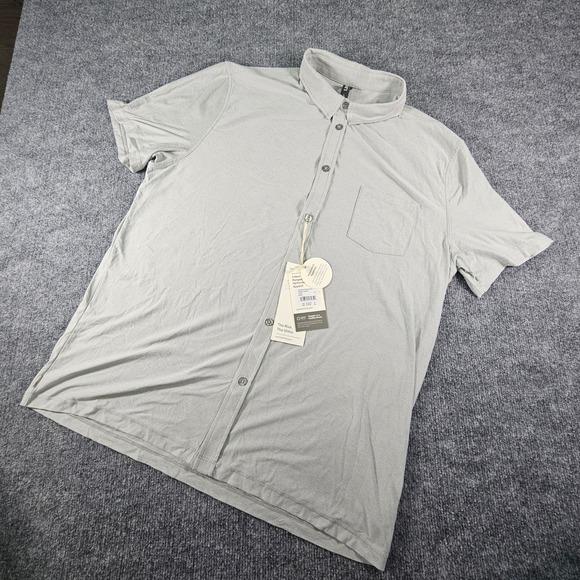 Vuori Other - NWT Vuori Strato Tech Polo Men's L Platinum Heather Stretch Golf Athletic Shirt